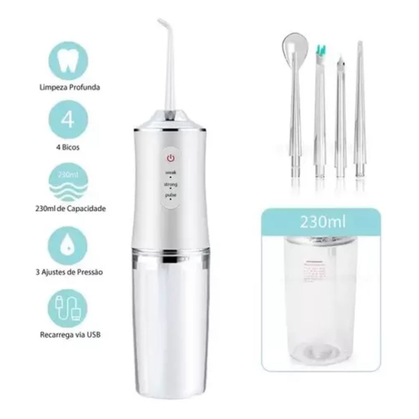 Limpiador Dental Electrico Irrigador