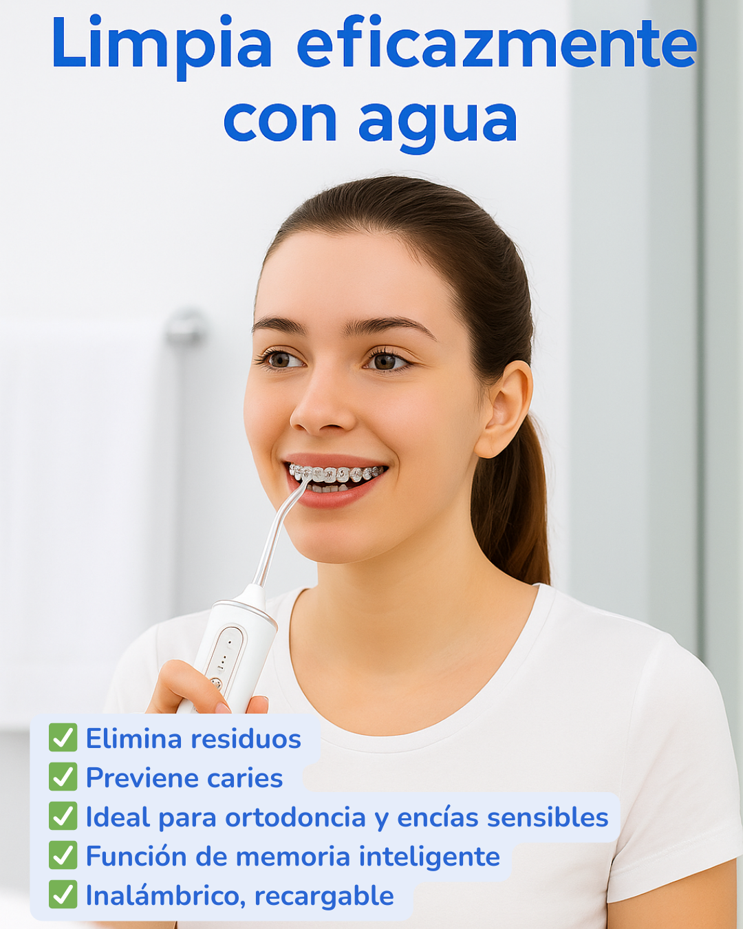 Limpiador Dental Electrico Irrigador