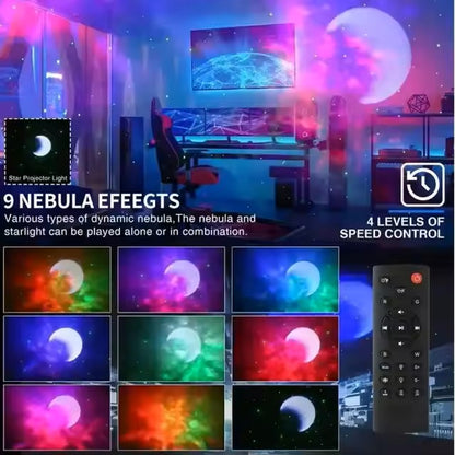 Proyector de galaxia nebulosa de dormir