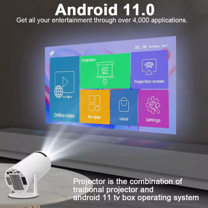 Proyector Led HY300 Tv Box Android